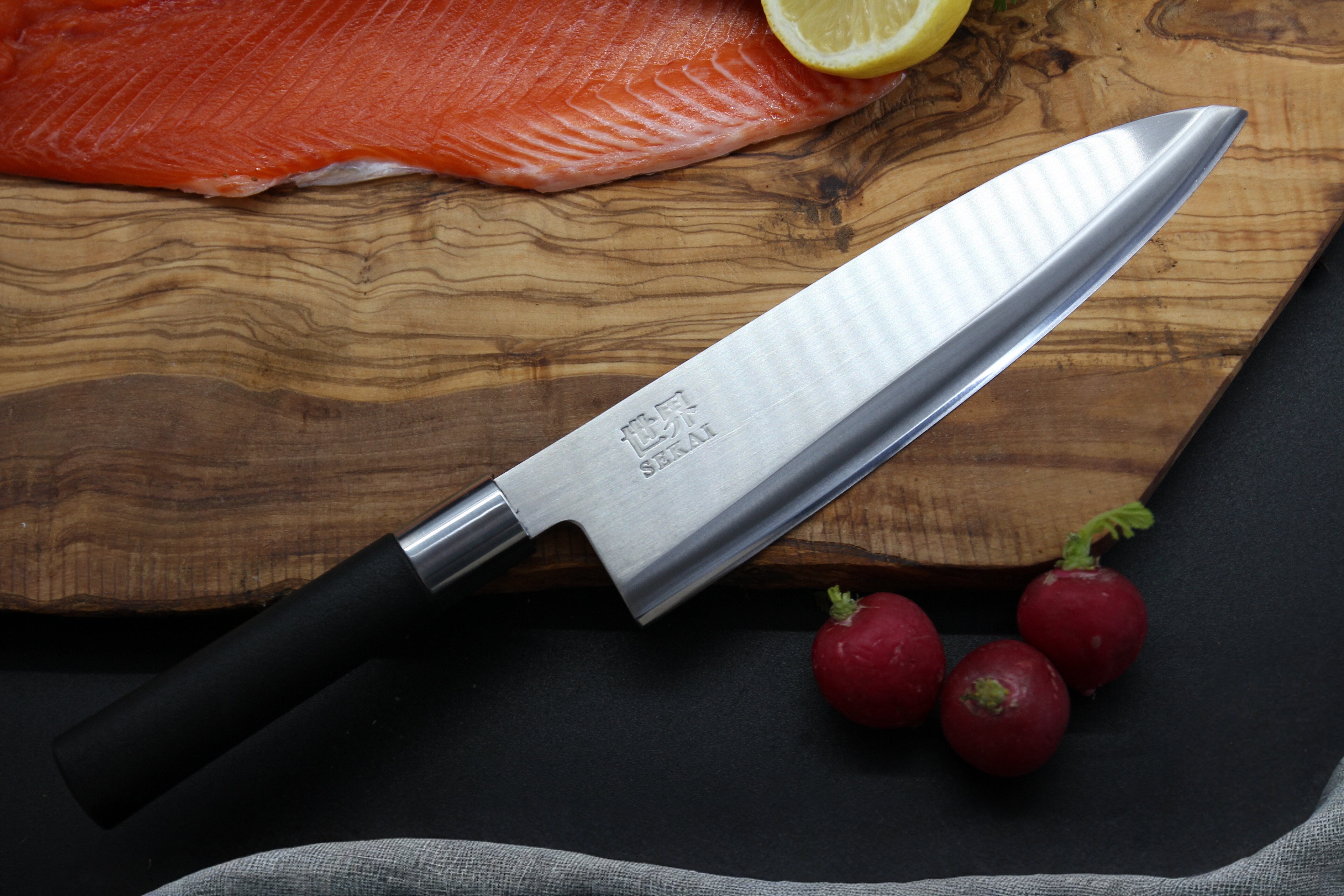 Japonský nôž IVO Deba - SEKAI - 21cm_celý nôž