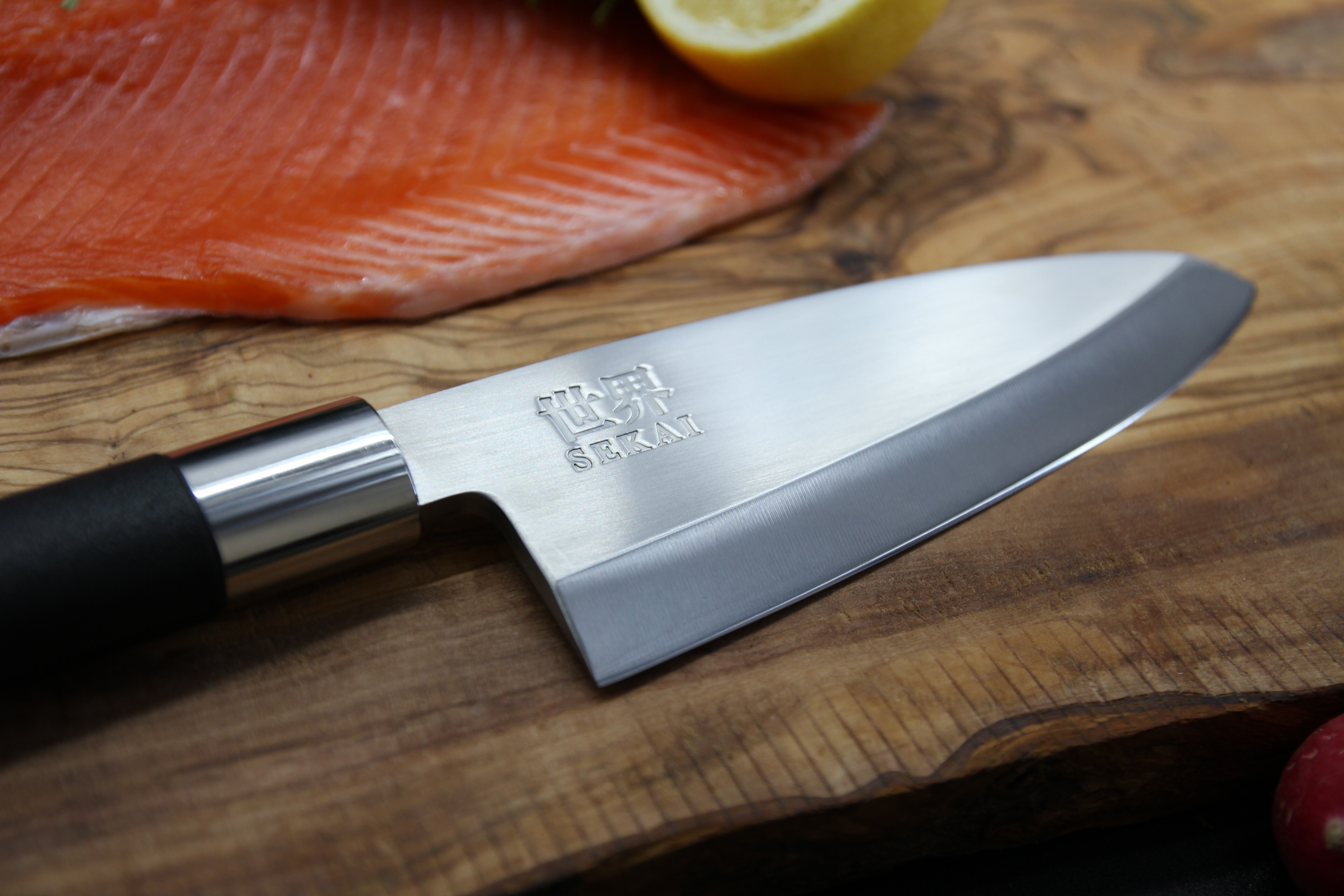 Japonský nôž IVO Deba - SEKAI - 18cm_čepeľ noža